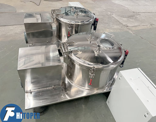 Platform Base Centrifuge Stainless Steel Table Top Separator with 20L Volume Drum and Flip Shell for Pilot Phase Material Processing
